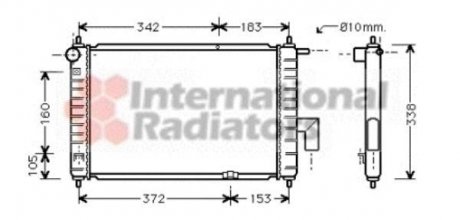 Радиатор MATIZ 2 0.8 MT -AC 01- Van Wezel 81002046