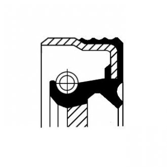 Кільце ущільнювача, колінчастий вал; Кільце ущільнювача, розподільний вал CORTECO 20031720 (фото 1)