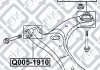Сайлентблок передн перед рычага TOYOTA COROLLA CE120/NZE12/ZZE12 2000-2008 Q-FIX Q005-1910 (фото 1)