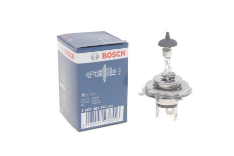 Лампа фарная А 12-60+55 ВАЗ H4 ближн., дальн. свет стандарт Bosch 1987302041 (фото 1)