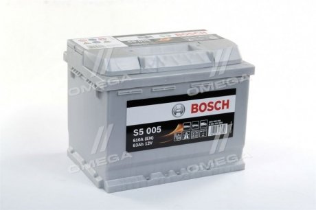 Аккумулятор 63Ah-12v (S5005) (242x175x190),R,EN610 (2-й сорт) Bosch 0092S50050
