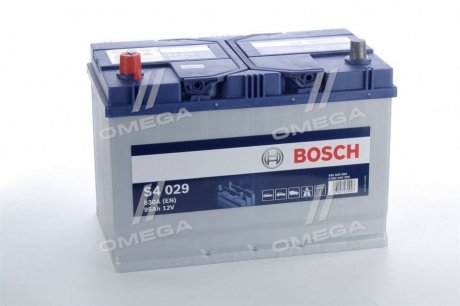 Аккумулятор (J) S4 Silver 95Ah, EN 830 левый "+" 306x173x225 (ДхШхВ) Japan Bosch 0092S40290