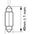 Лампа (підсвічування номера) FestoonT10,5X4312V 10W SV 8,5 PHILIPS 12866 CP (фото 3)