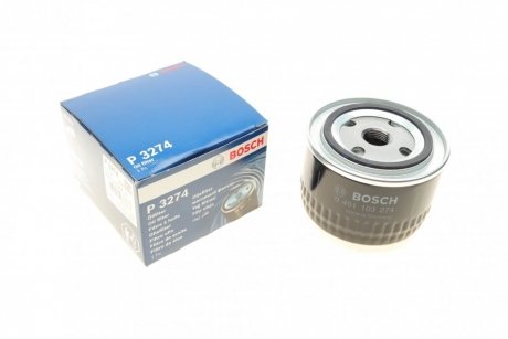 Фильтр масляный ВАЗ 2101-2107 2108-09 (низкий 72мм) Bosch 0 451 103 274 (фото 1)