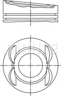 Фільтр повітряний opel insignia 1.6-2.8 - FILTER MAHLE LX3062