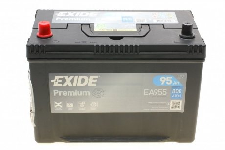 Акумулятор 95Ah-12v PREMIUM (302х171х222),L,EN800 EXIDE EA955