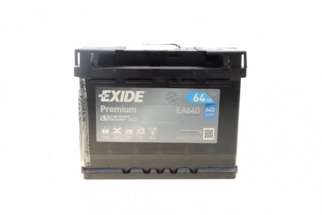 Стартерная аккумуляторная батарея; Стартерная аккумуляторная батарея EXIDE EA640