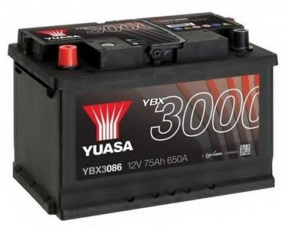 12V 75Ah SMF Battery (1) YUASA YBX3086 (фото 1)