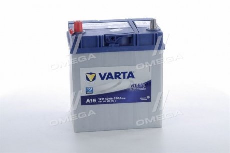 Аккумулятор 40Ah-12v BD(A15) (187х127х227),L,EN330 тонк.клеммы Varta ="540127033" (фото 1)