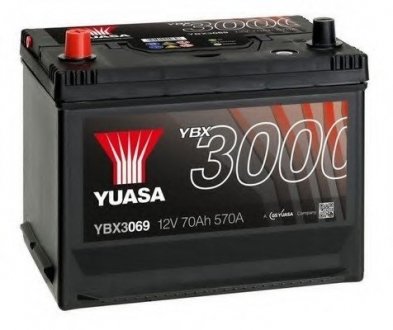 12V 70Ah SMF Battery Japan (1) YUASA YBX3069 (фото 1)