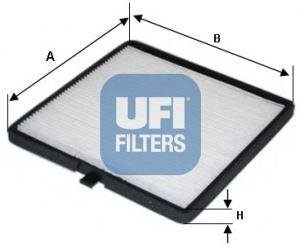 Фільтр, повітря у внутрішньому просторі UFI 53.141.00 (фото 1)