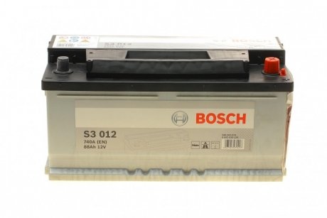 Аккумулятор 88Ah-12v (S3012) (353x175x175),R,EN740 !КАТ. -15% Bosch 0092S30120