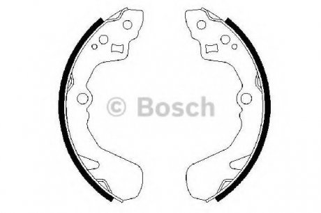 Колодки зад liana type 3 4 барабан - Bosch 0 986 487 436 (фото 1)