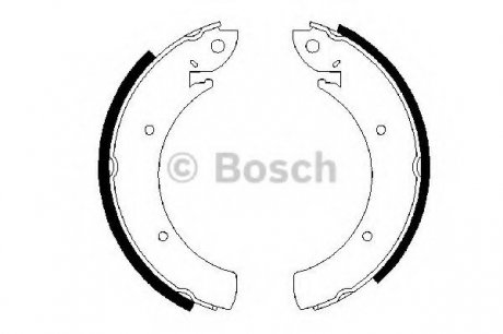 Комплект гальмівних колодок Bosch 0 986 487 648