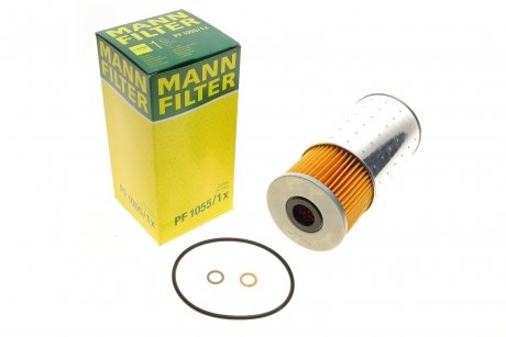 Фільтруючий елемент масляного фільтра PF 1055/1X MANN PF1055/1X (фото 1)