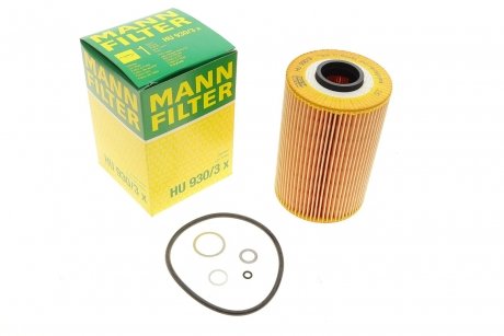 Фильтрующий элемент масляного фильтра HU 930/3X = H 930/3X MANN HU930/3X (фото 1)