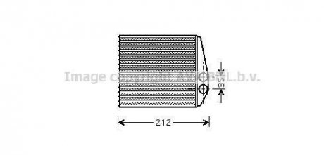 Радиатор отопителя opel: corsa c (f08, f68) 1.01.21.2 twinport1.3 cdti1.41.4 twinport1.61.7 cdti1.7 - AVA Cooling Systems OLA6354 (фото 1)