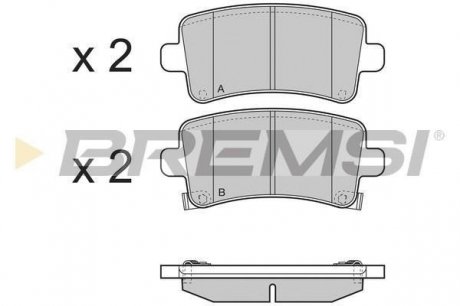 Колодки гальмівні задні Opel Insignia 08- (TRW) BREMSI BP3379
