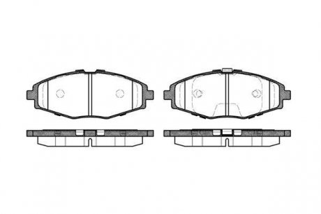 Комплект тормозных колодок, дисковый тормоз WOKING P796300 (фото 1)