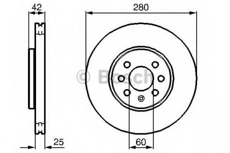 Гальмівний диск Bosch 0986479b68