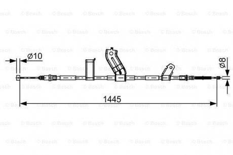 Трос остановочных тормозов Bosch 1987482523 (фото 1)