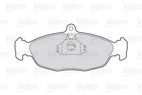 Комплект гальмівних колодок, дискове гальмо VALEO 301356