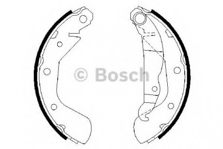 Комплект гальмівних колодок Bosch 0986487613