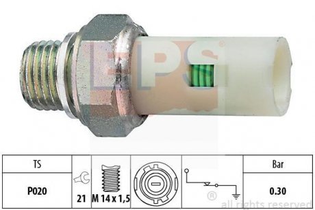 Датчик тиску масла EPS 1800076 (фото 1)