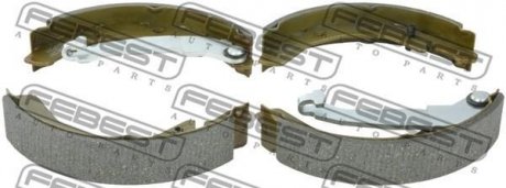 Колодки тормозные задние (барабанные.) FEBEST 1002-M200R (фото 1)