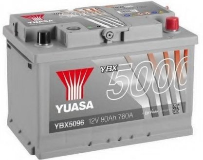 " 12V 80Ah Silver High Performance Battery (0)" YUASA YBX5096 (фото 1)