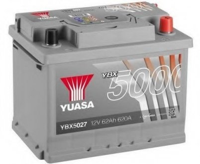" 12V 62Ah Silver High Performance Battery (0)" YUASA YBX5027