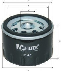 Масляний фільтр MFILTER TF46 (фото 1)