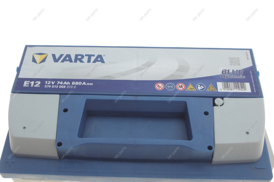 VARTA BLUE dynamic, E12 Batterie 5740130683132 12V 74Ah 680A B13