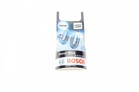 Автолампа (12V 5W W5W Xenon Blue блистер 2 шт) Bosch 1987301033