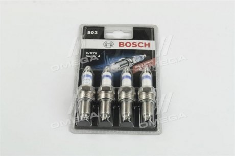 Свічка запалювання WR78 SUPER4 (LADA 2105, 2106, 2107) (4 шт. блист.) Bosch 0 242 232 803