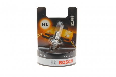 Автомобільна лампа H1 Plus 50 sB Bosch 1987301041 (фото 1)