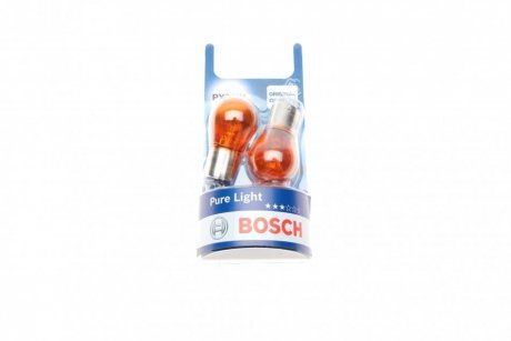 Лампа PY21W 12V блистер 2 шт. Bosch 1987301018 (фото 1)