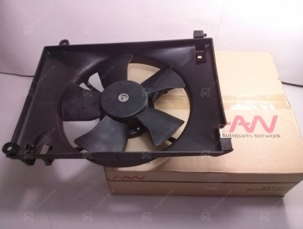 Вентилятор охолодження радіатора Авео (02-) з кожухом HAN 96536522 (фото 1)
