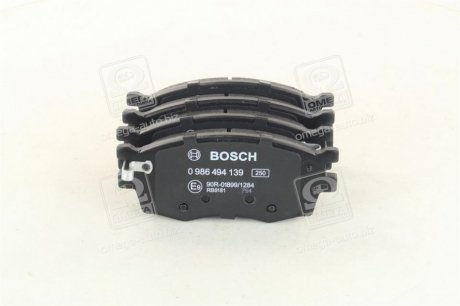Колодки передние, Accent\Rio 05- Bosch 0 986 494 139 (фото 1)