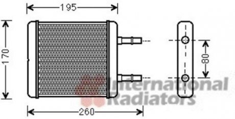 Радиатор отопителя HYUNDAI GETZ (TB) (02-) Van Wezel 82006216 (фото 1)