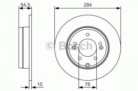 Тормозной диск HYONDAI Sonata NF''R''2,0-3,3''04-08 Bosch 0986479T49