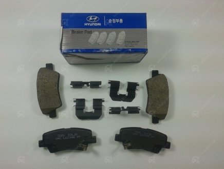 Колодки тормозные дисковые задние Hyundai Elantra 11- Mobis 583023XA30