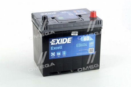 Акумулятор 60Ah-12v EXCELL (230х172х220),R,EN480 EXIDE EB604