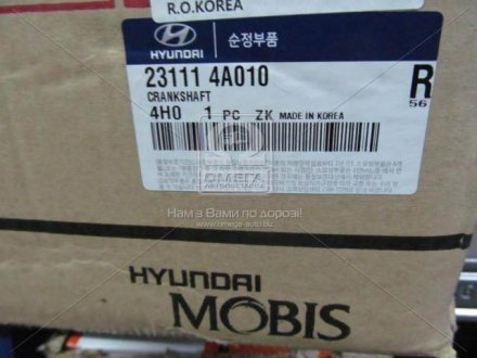 Коленчатый вал Hyundai Mobis 231114A010