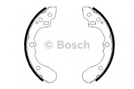 Комплект гальмівних колодок Bosch 0 986 487 687