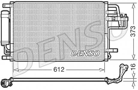Радіатор кондиціонера Denso DCN41007 (фото 1)