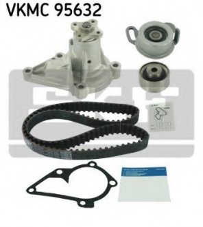 Комплект ГРМ, пас+ролик+помпа SKF VKMC 95632