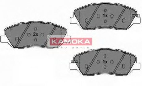 Колодка тормозная Hyundai Santa FE05\'-> перед. Kamoka JQ1018222 (фото 1)