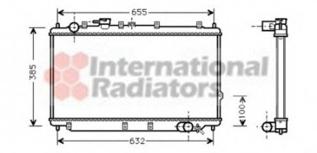 Радиатор KIA SEPHIA-SHUMA MT 96- Van Wezel 83002016