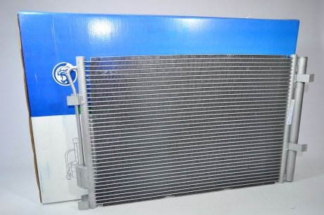 Радиатор кондиционера Solaris 1.4/1.6 (10-) АКПП/МКПП с ресивером LUZAR LRAC 08L4 (фото 1)